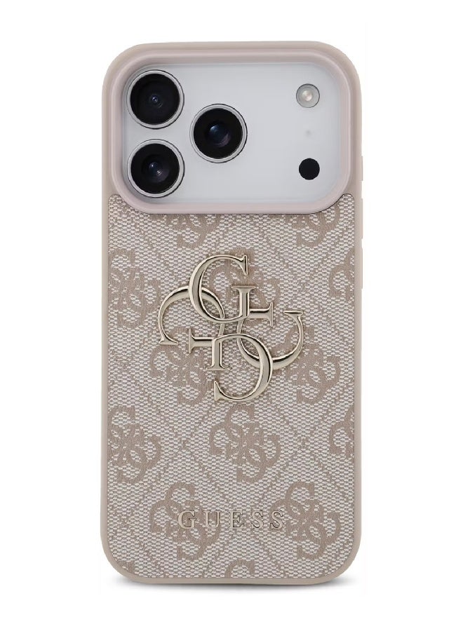 Guess PU Leather Case with Big 4G & Classic Logo for iPhone 17 Pro - Pink - Image 5